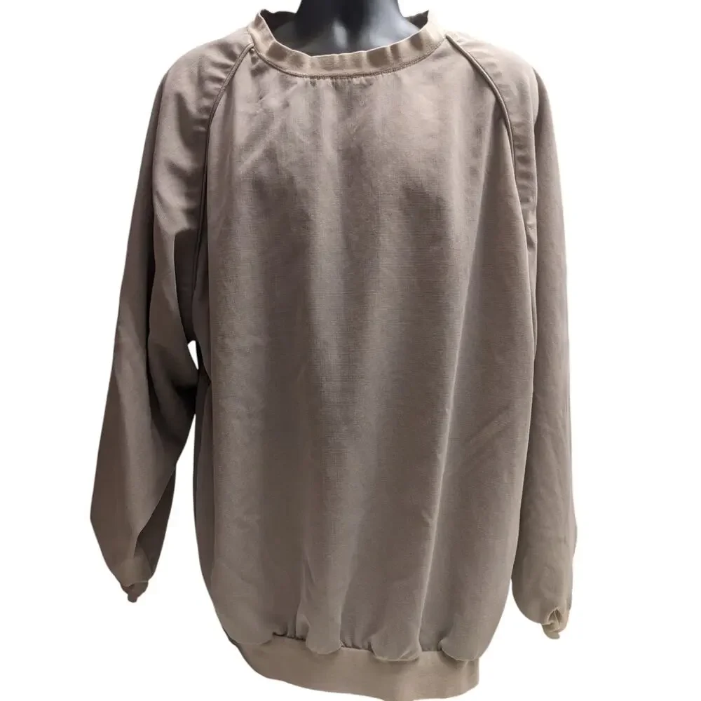 Slazenger Pullover Mens XXL Crewneck Sweatshirt Vintage Athleisure Windbreaker